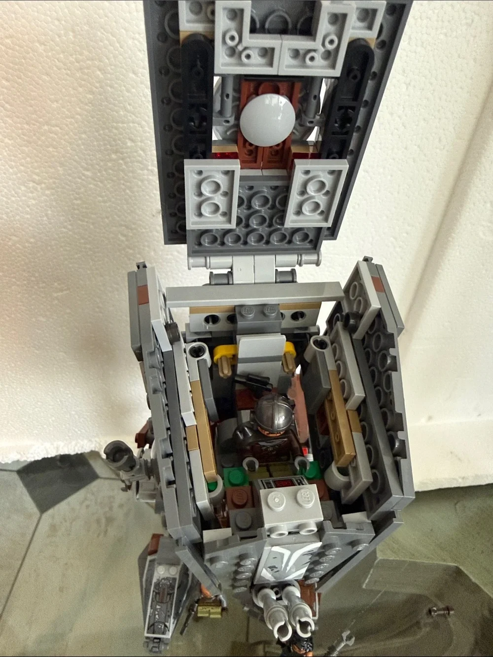 Lego Star Wars Gray & Red AT-ST Walker Building Set Man